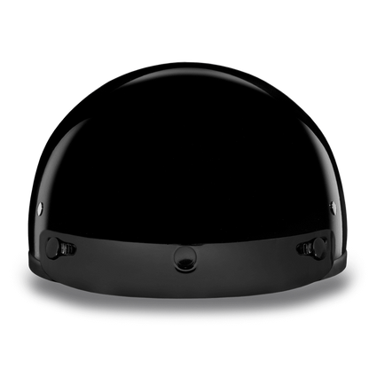 Daytona D.O.T Gloss Black Cap Helmet w/ Visor - American Legend Rider
