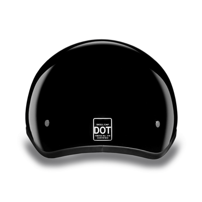 Daytona D.O.T Gloss Black Cap Helmet w/ Visor - American Legend Rider
