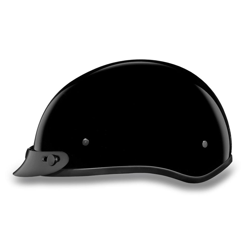 Daytona D.O.T Gloss Black Cap Helmet w/ Visor - American Legend Rider