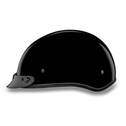 Daytona D.O.T Gloss Black Cap Helmet w/ Visor - American Legend Rider
