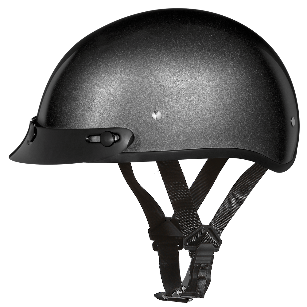Daytona D.O.T Metal Grey Cap Helmet
