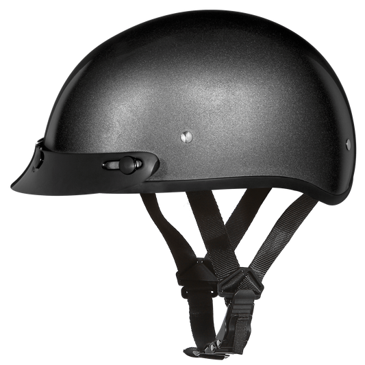 Daytona D.O.T Metal Grey Cap Helmet - American Legend Rider