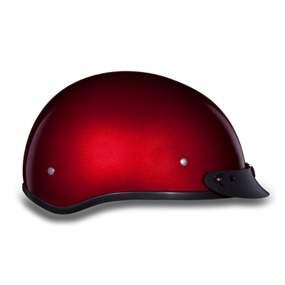 Daytona D.O.T Red Metallic Cap Helmet - American Legend Rider
