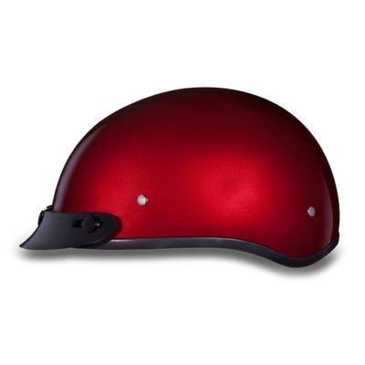Daytona D.O.T Red Metallic Cap Helmet - American Legend Rider