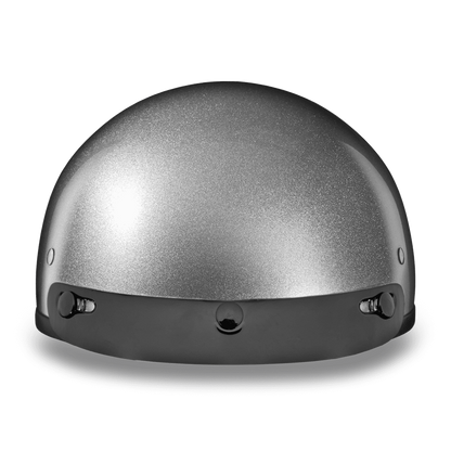 Daytona D.O.T Silver Metallic Cap Helmet - American Legend Rider