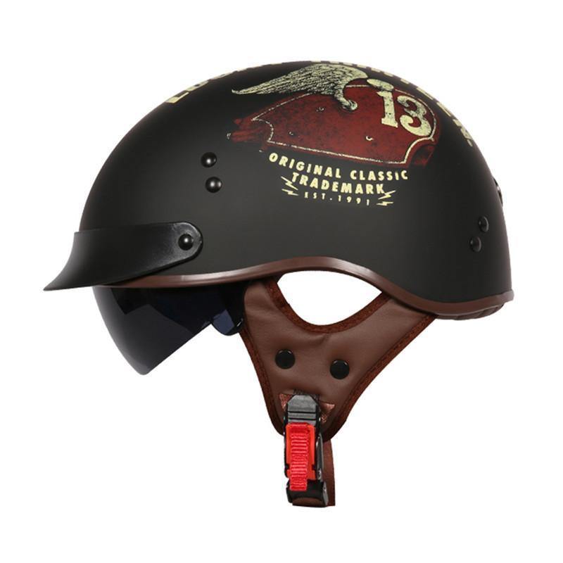 badass motorcycle half helmet Tank 13 Helmet