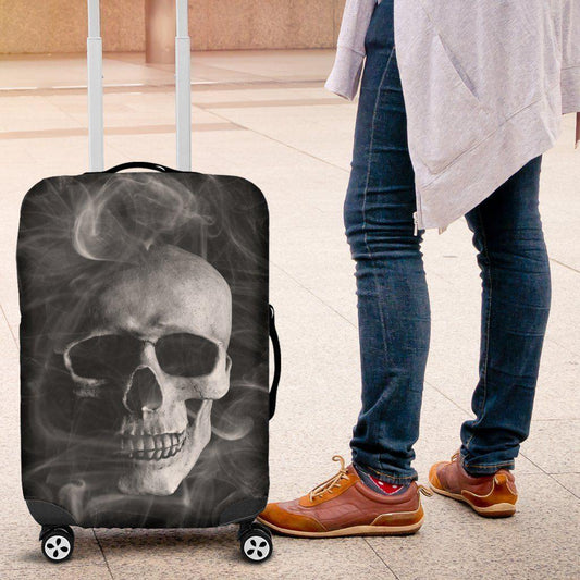 Smoked Skull Luggage Cover - American Legend Rider