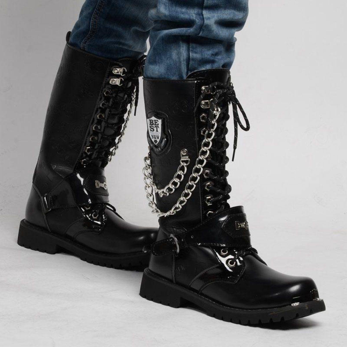 Killer Punk Boots For Bikers - American Legend Rider