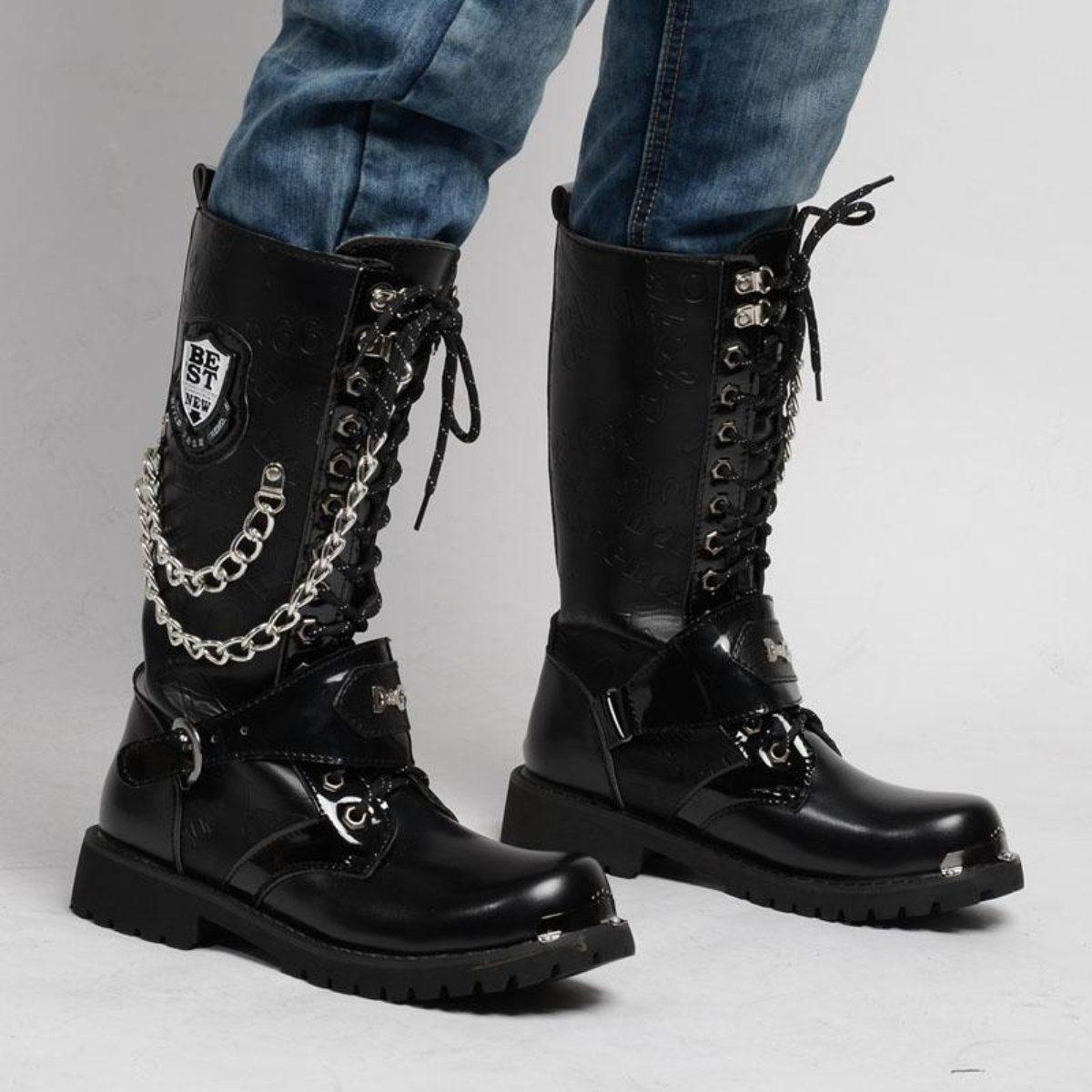 Killer Punk Boots For Bikers - American Legend Rider