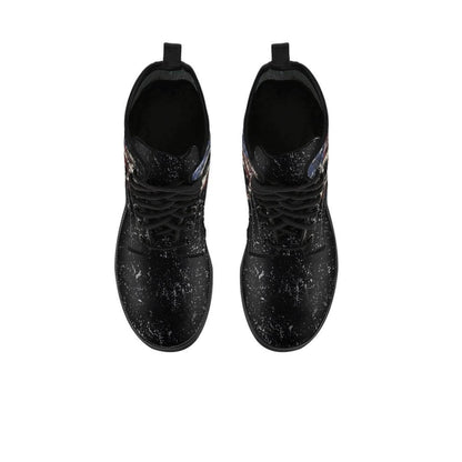 Shredded Skull American Flag Boots for Him & Her, Black - American Legend Rider