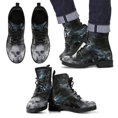 Smoked Skull Boots - American Legend Rider