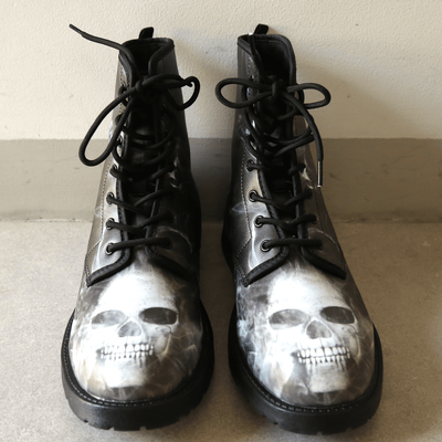 Smoked Skull Boots - American Legend Rider