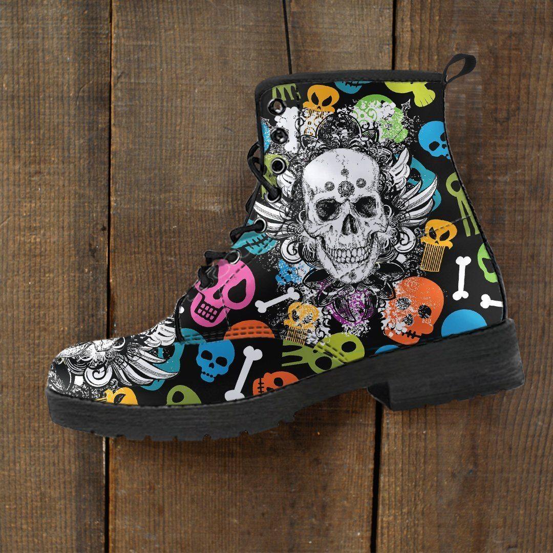 Colorful Punk Boots - American Legend Rider