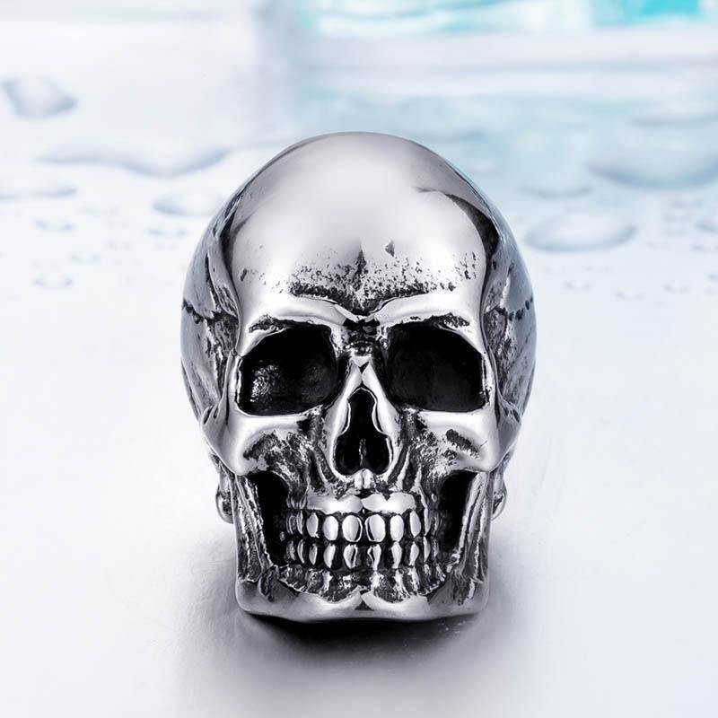 Stainless Steel Rock Punk 3 Skulls Pendant Necklace - American Legend Rider