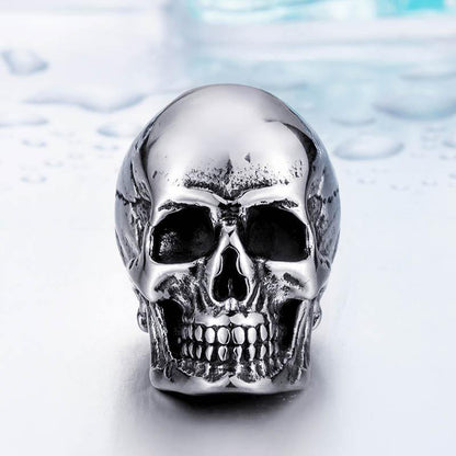 Stainless Steel Rock Punk 3 Skulls Pendant Necklace - American Legend Rider