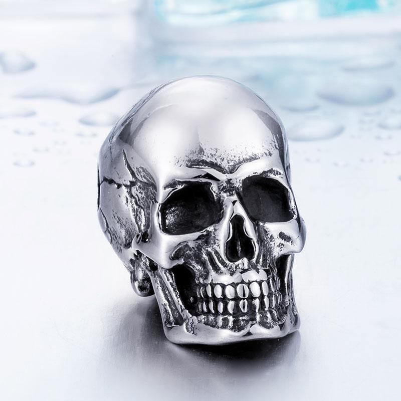 Stainless Steel Rock Punk 3 Skulls Pendant Necklace - American Legend Rider
