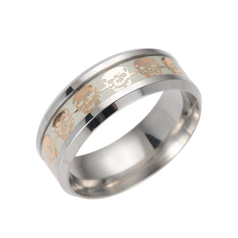 Glow-In-The-Dark Skull Ring - 50% Off - American Legend Rider