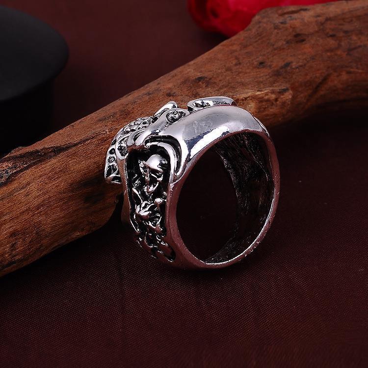 A Punk Ring with a skull on it.