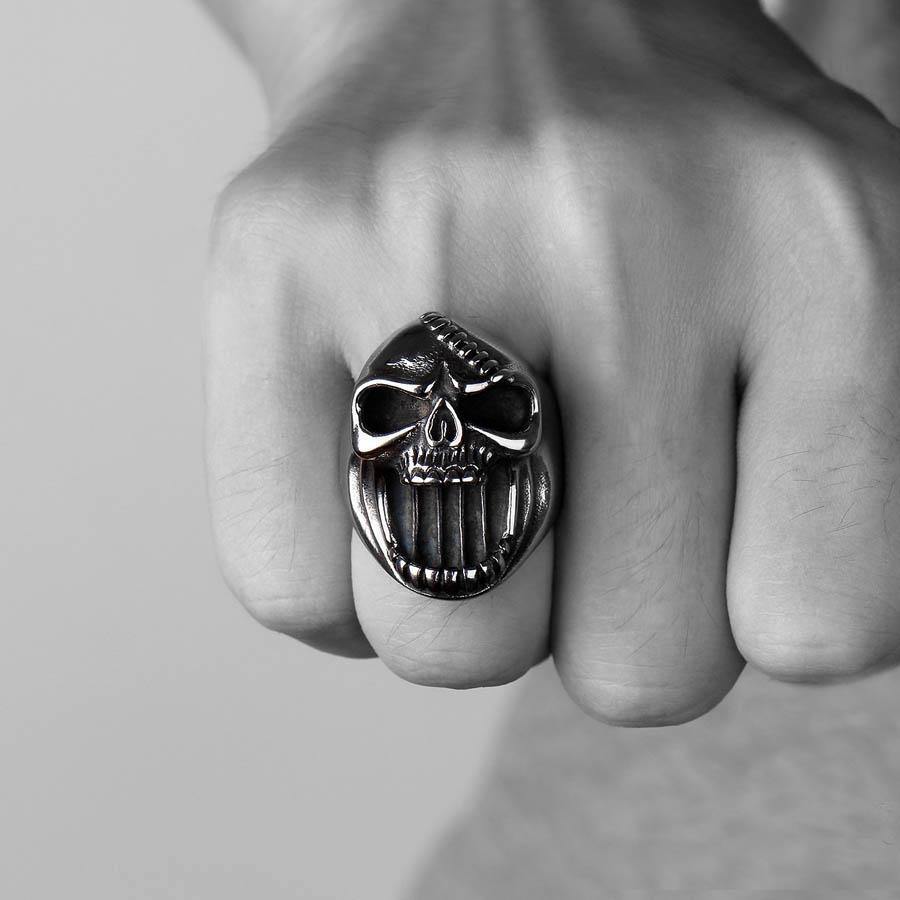 Titanium Steel Skull Ring Bottle Opener - American Legend Rider