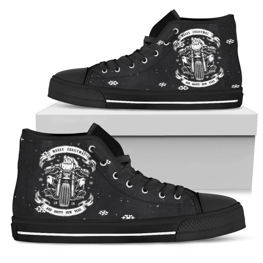Santa Biker High Top Shoes - American Legend Rider
