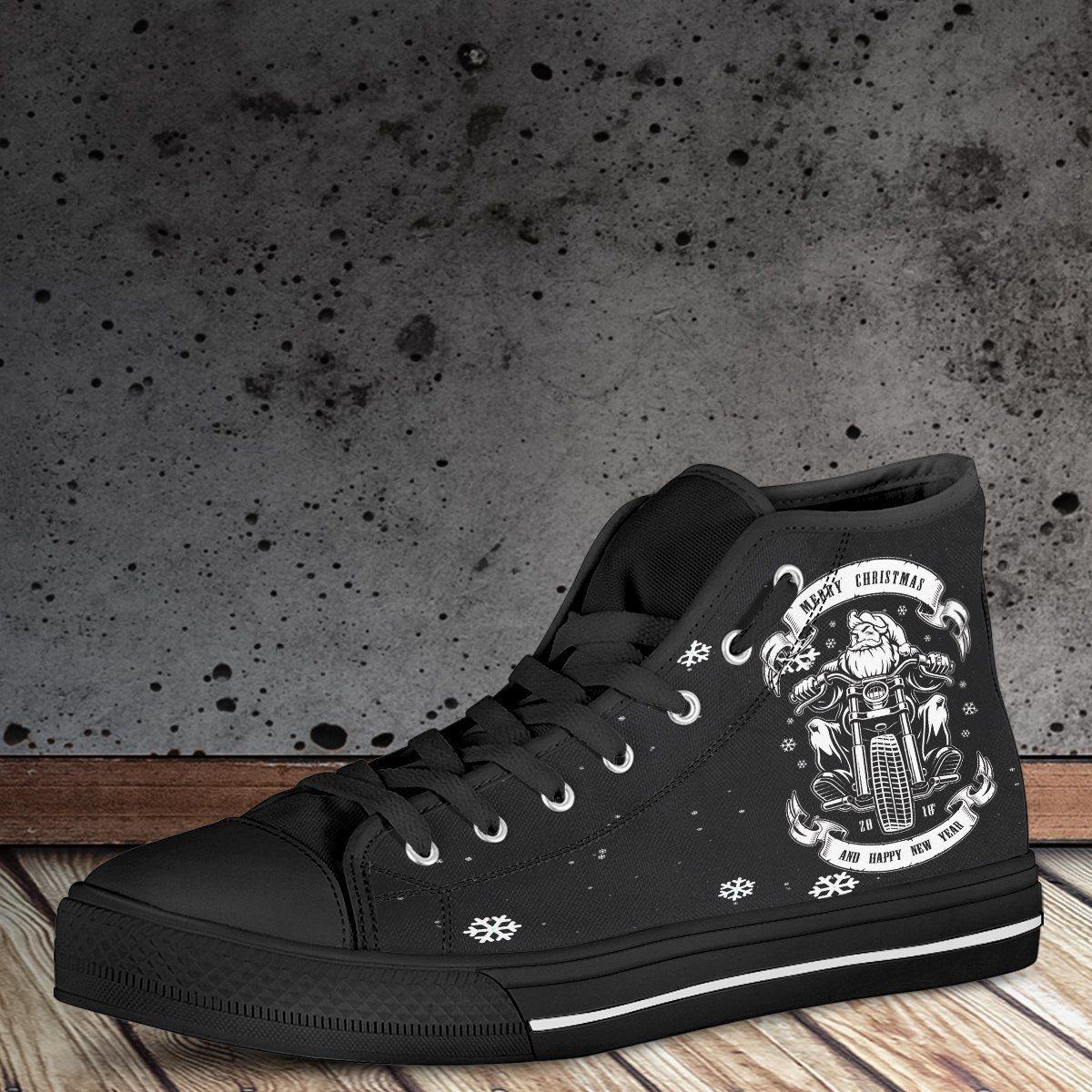 Santa Biker High Top Shoes - American Legend Rider