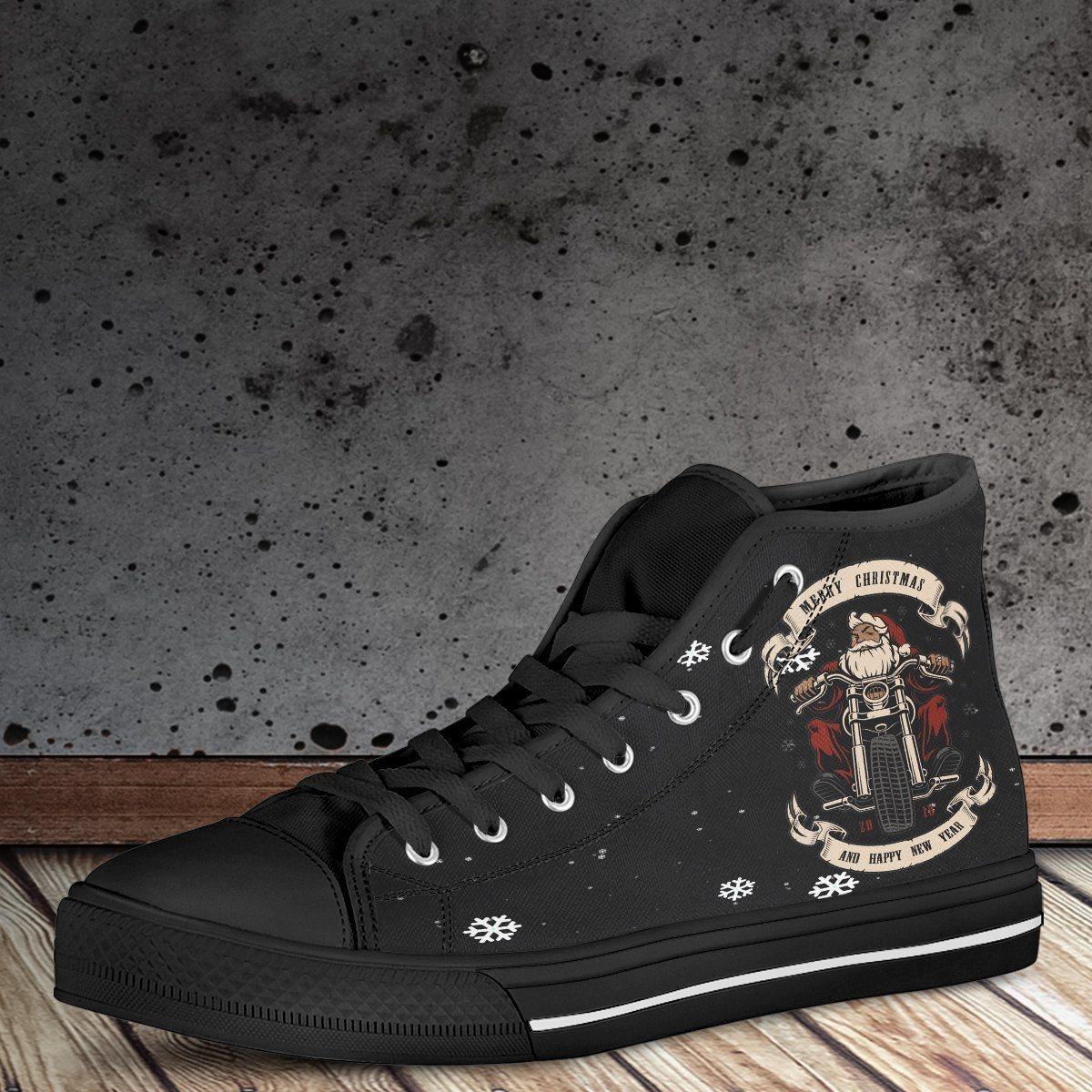Santa Biker High Top Shoes - American Legend Rider