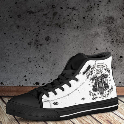 Santa Biker High Top Shoes - American Legend Rider