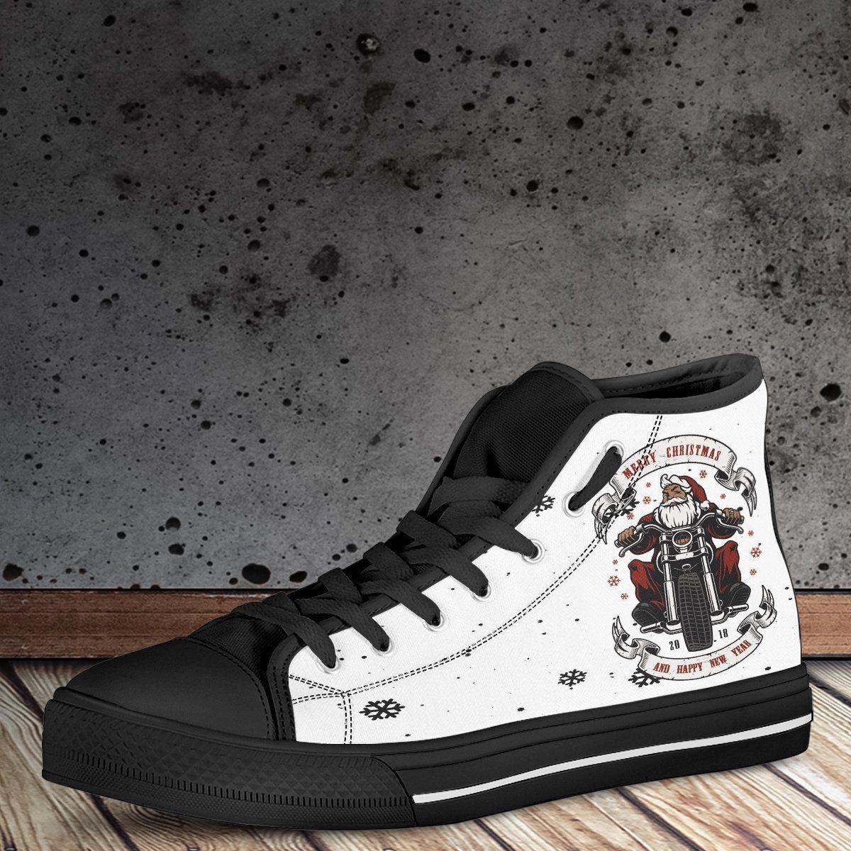 Santa Biker High Top Shoes - American Legend Rider