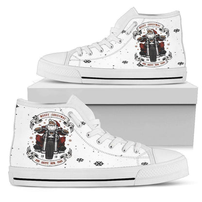Santa Biker High Top Shoes - American Legend Rider