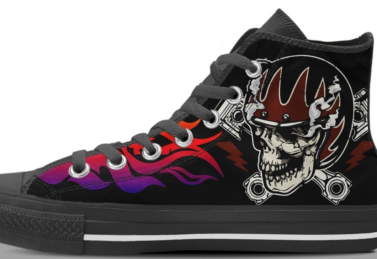 Punk Canvas High Top Shoes - American Legend Rider