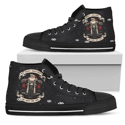 Santa Biker High Top Shoes - American Legend Rider