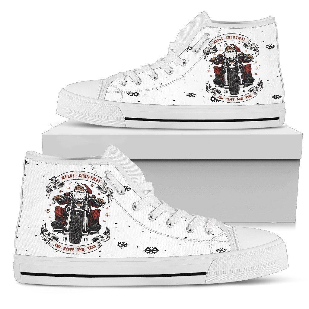 Santa Biker High Top Shoes - American Legend Rider