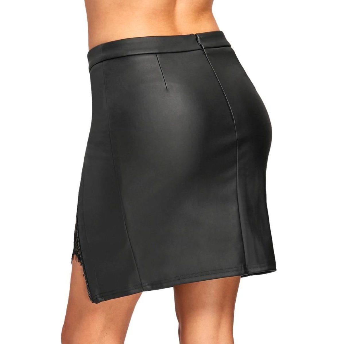 Sexy Lace Leather Skirt - American Legend Rider