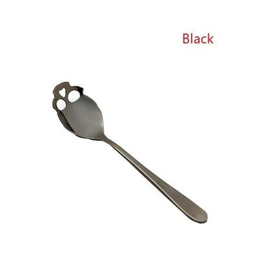 Stainless Steel Skull Spoon for Tea Coffee, 5.9 x 1.3 x 0.1 in - American Legend Rider
