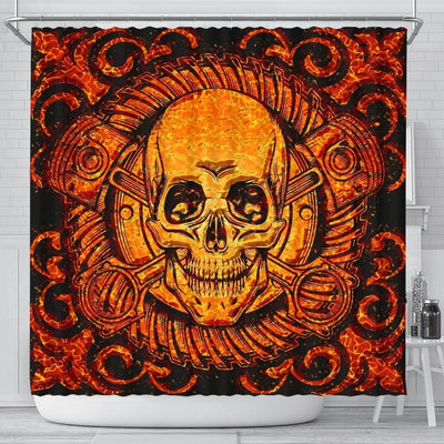 Death Skull Shower Curtain - American Legend Rider