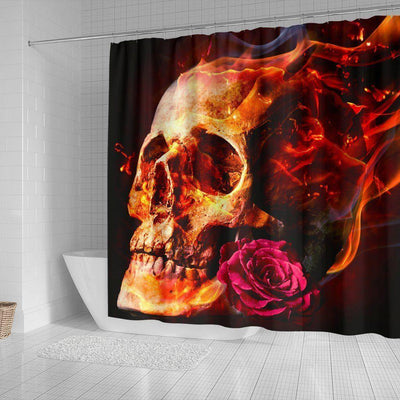 Romantic Skull Shower Curtain - American Legend Rider