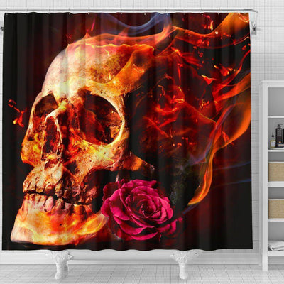Romantic Skull Shower Curtain - American Legend Rider