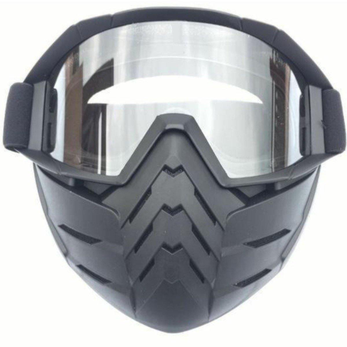 Motorcycle Goggles Mask w/ Detachable Face Shield - American Legend Rider