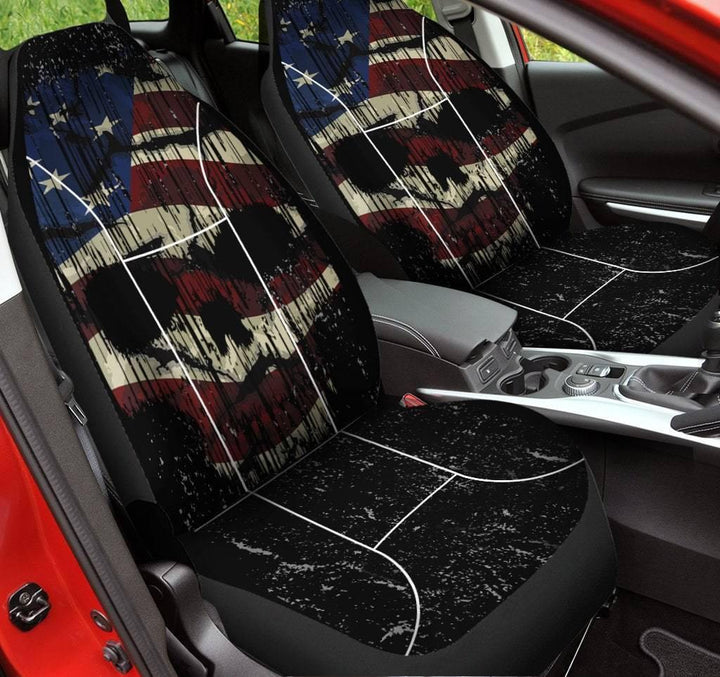 Shredded Skull Car Seat Cover American Legend Rider