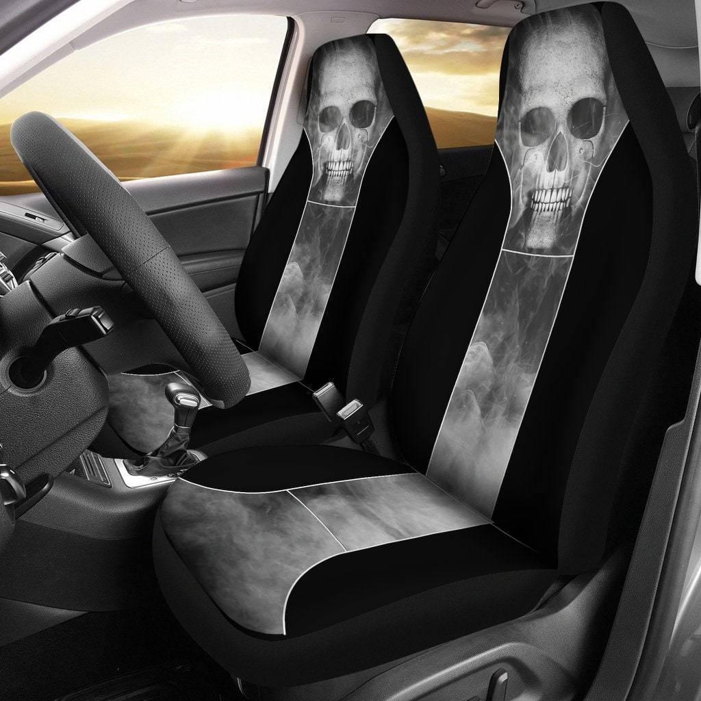 Smoked Skull Car Seat Covers | American Legend Rider