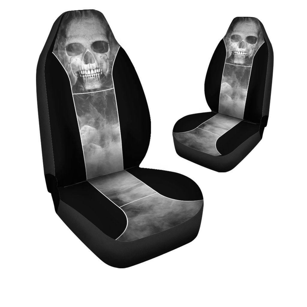 Smoked Skull Car Seat Covers - American Legend Rider