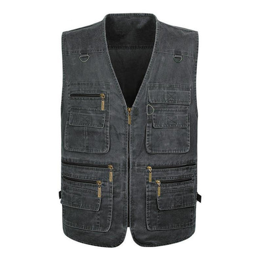 Multi-Pocket Casual Vest - American Legend Rider