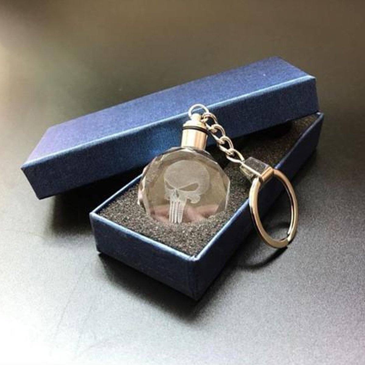 The Punisher LED Key Ring