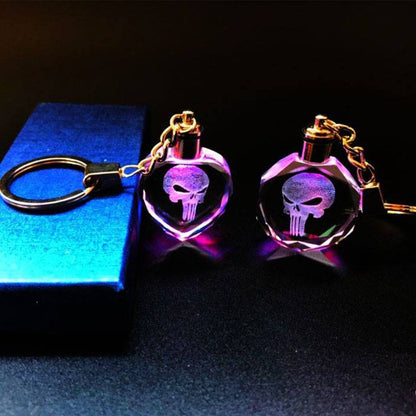 The Punisher LED Key Ring