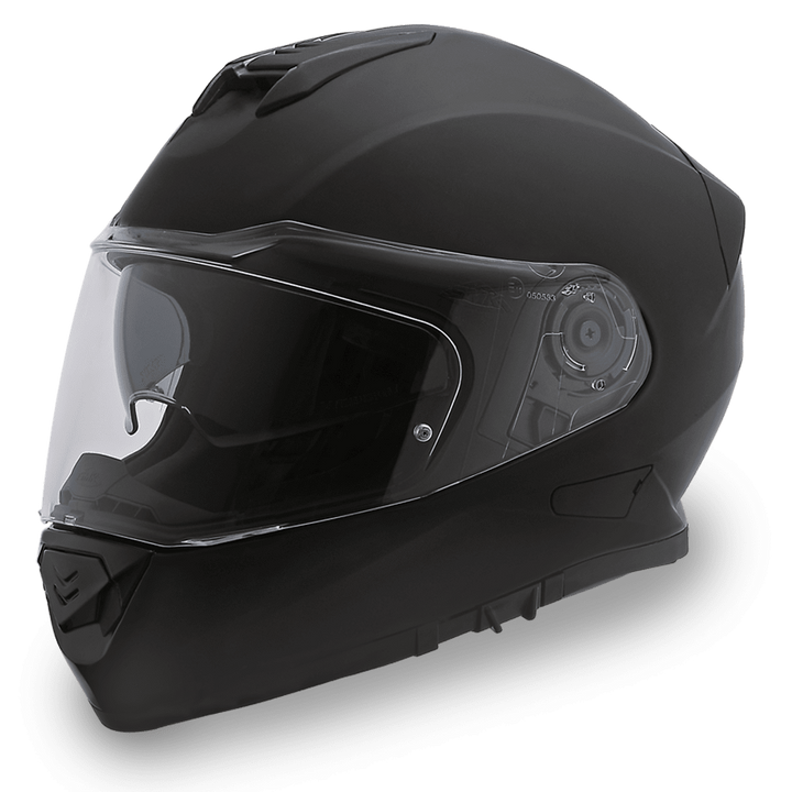 Daytona Helmets Half Helmet Skull Cap w/Inner Shield, X-Large, Dull Black 