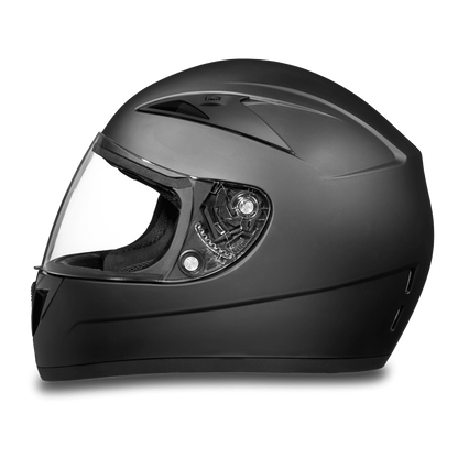 Daytona D.O.T Shadow Dull Black Helmet - American Legend Rider