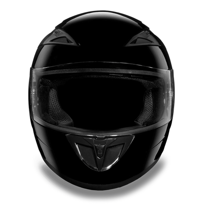 Daytona D.O.T Shadow Glossy Black Helmet - American Legend Rider