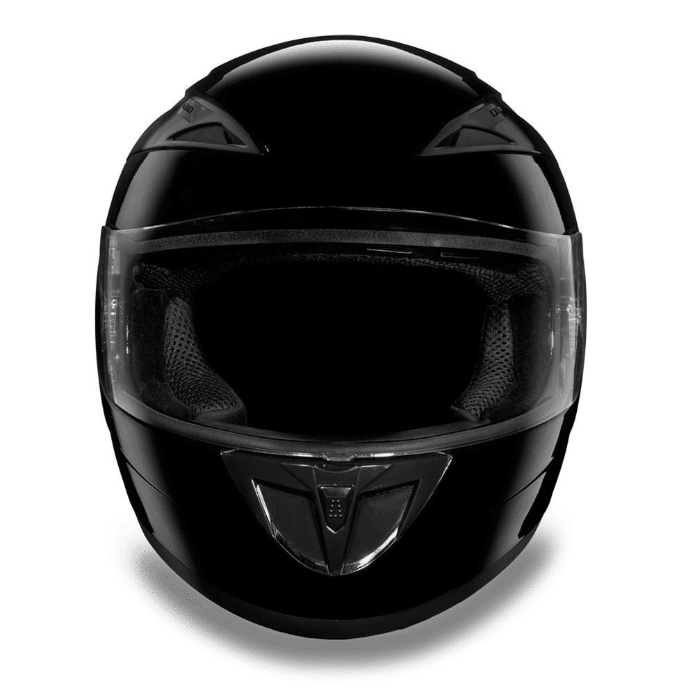 Daytona D.O.T Shadow Glossy Black Helmet - American Legend Rider