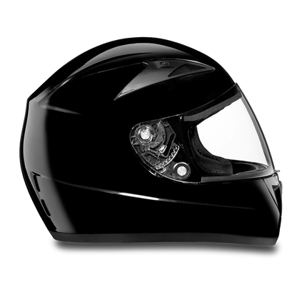 Daytona D.O.T Shadow Glossy Black Helmet - American Legend Rider