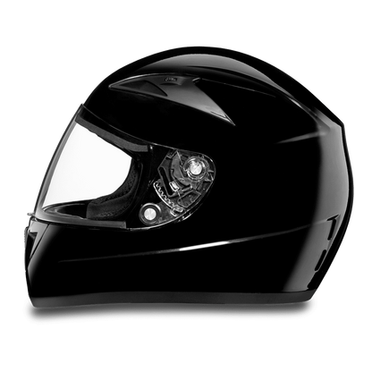 Daytona D.O.T Shadow Glossy Black Helmet - American Legend Rider